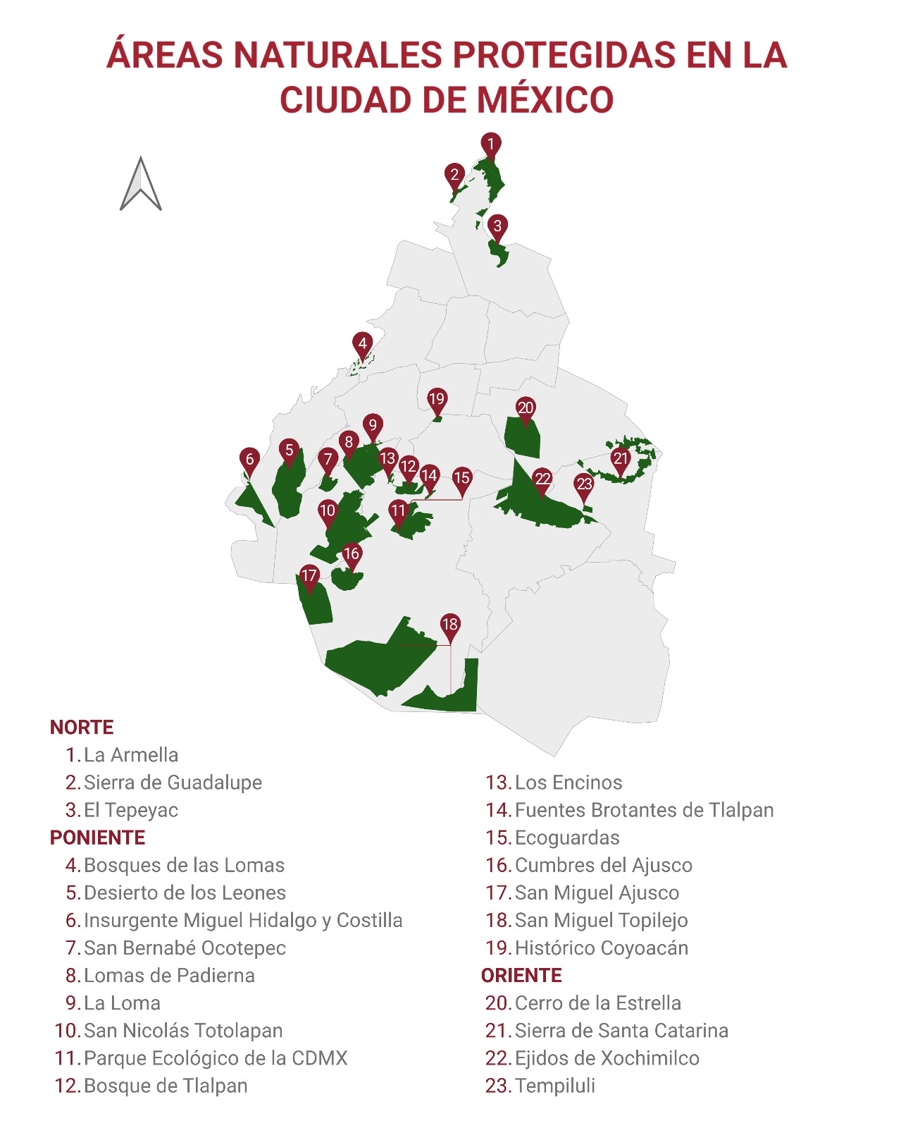 Mapa de Áreas Naturales Protegidas
